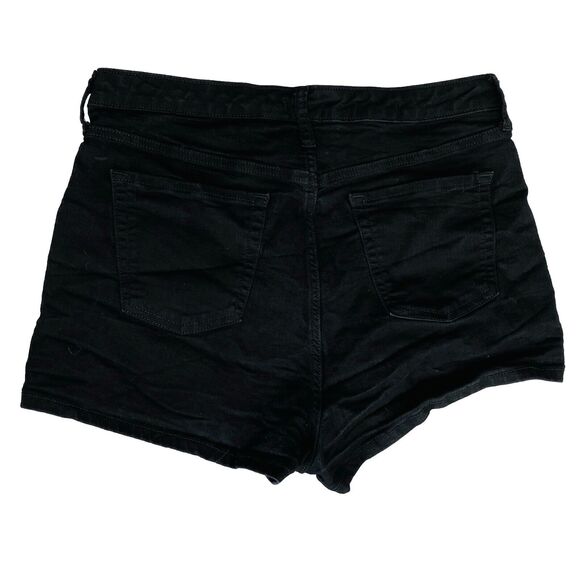 Wild Fable Highest Rise Jean Shorts Women's Plus Size 16/33 Regular Black Denim - Picture 2 of 7